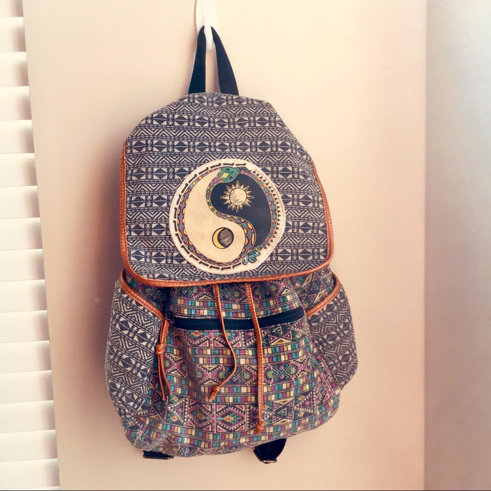 Yin Yang Boho Backpack